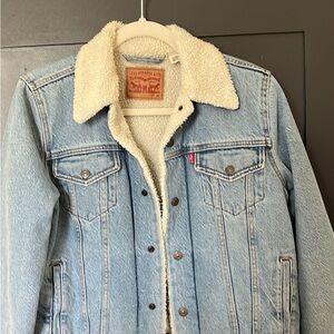 Levi's women’s Blue Denim Sherpa Jacket